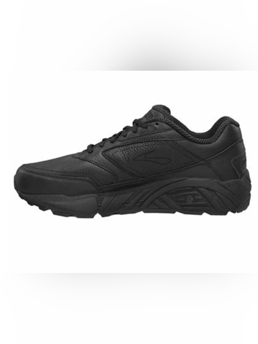 Brooks Men's Addiction Black Leather Walker Athletic Shoe 9.5 Wide D - Picture 8 of 12
